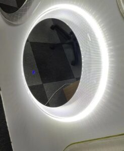 Mirror with AI Light